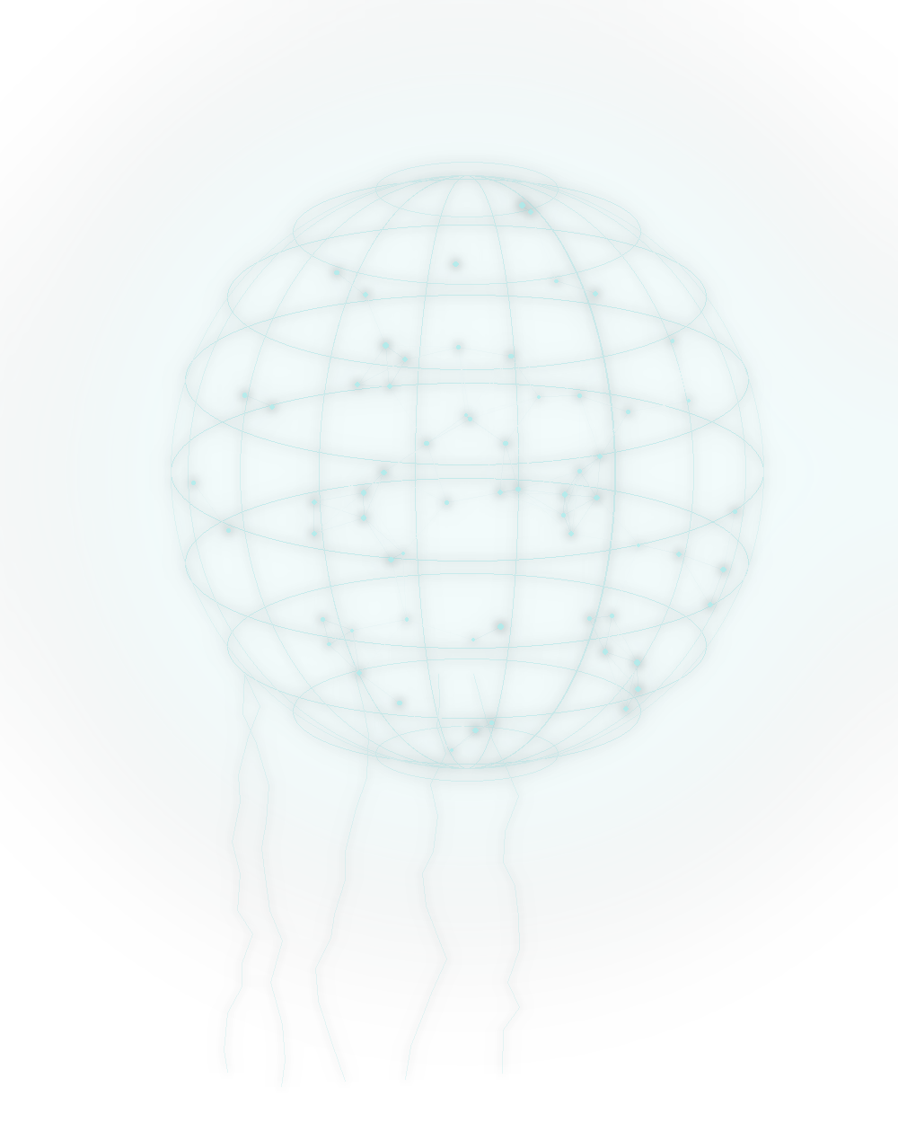 Abstract gravity sphere — Gravity brand graphic